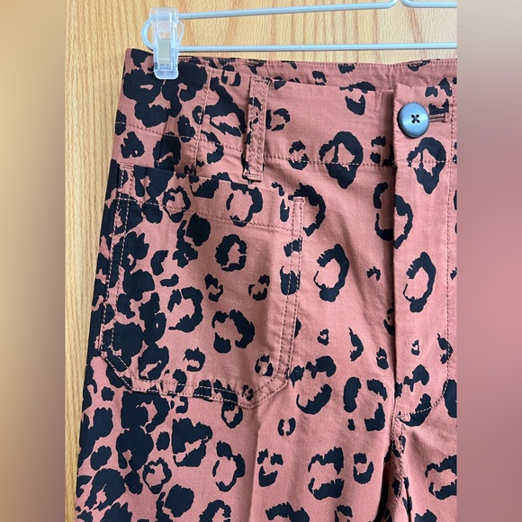 The Colette Cropped Wide-Leg AnimalAnthropologie Maeve the Colette leopard print - Picture 9 of 10